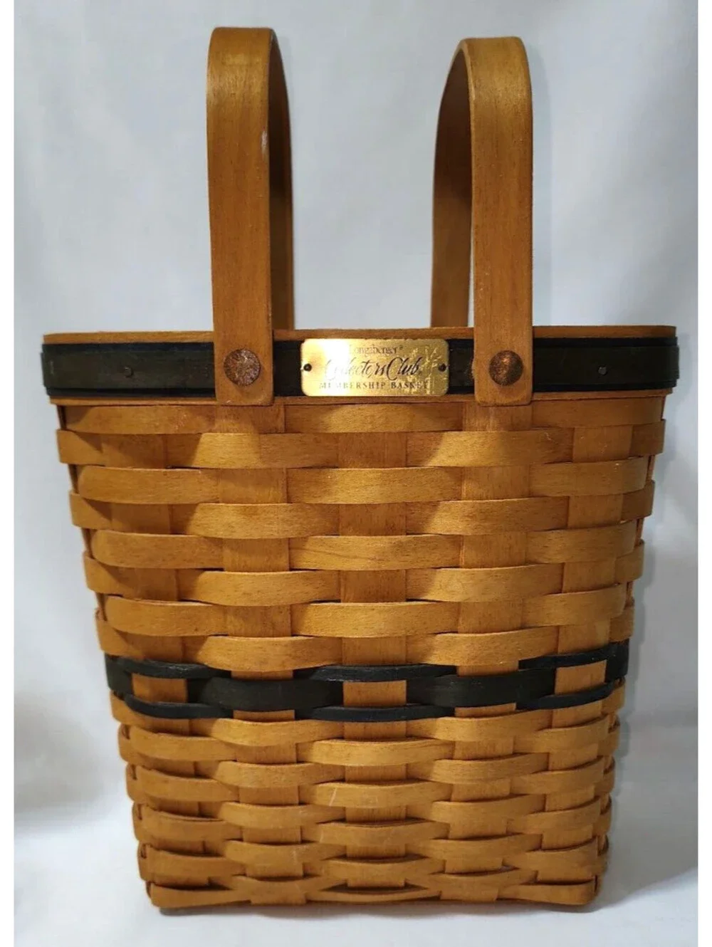 Longaberger Collectors Club Charter Membership Basket with Handles 1999